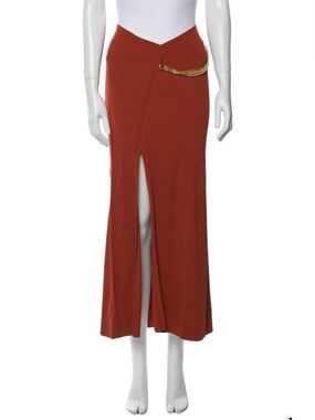 Nicholas chain link accents midi length skirt